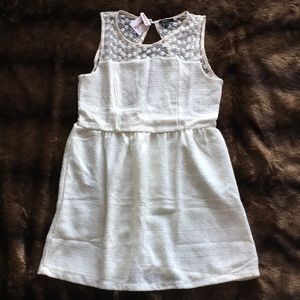 Cream wool dress